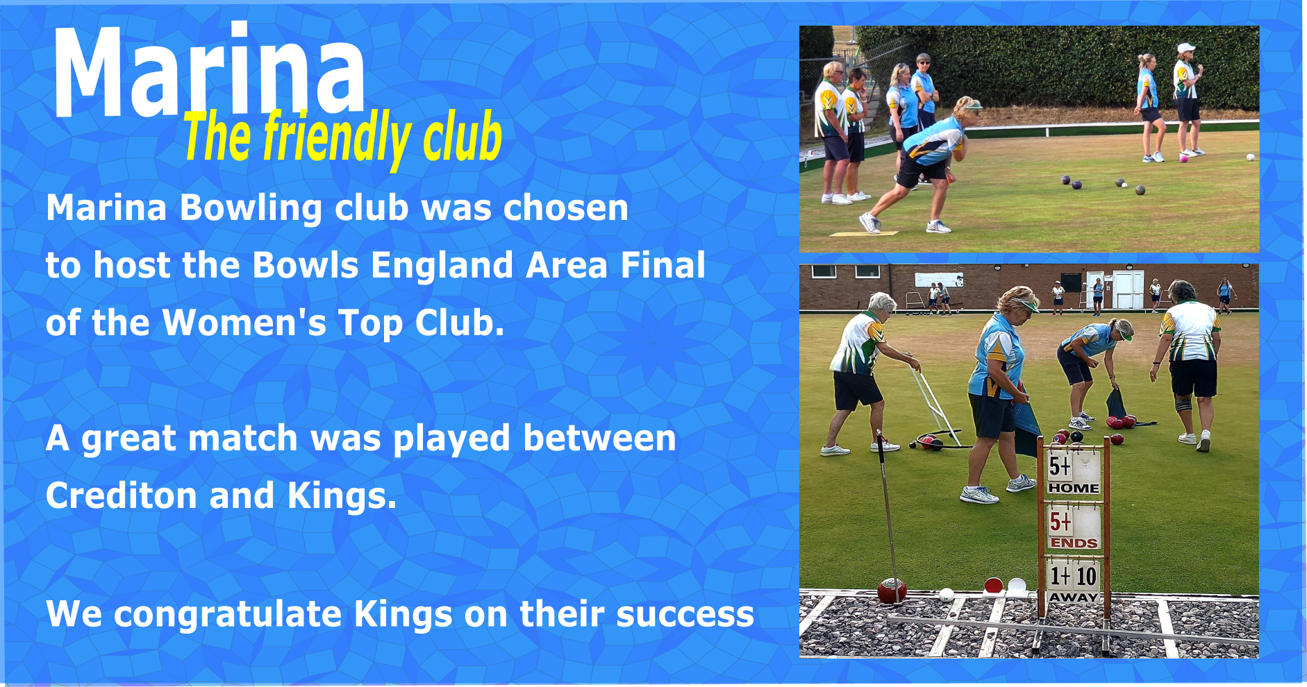 Marina Bowling Club Dawlish Latest News
