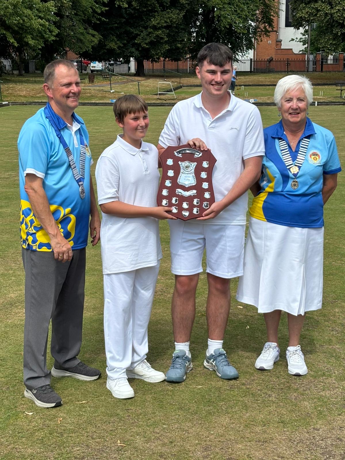 Fletcher Ulke & James Bowley. Winners of the 2025 Under 25s Open Pairs