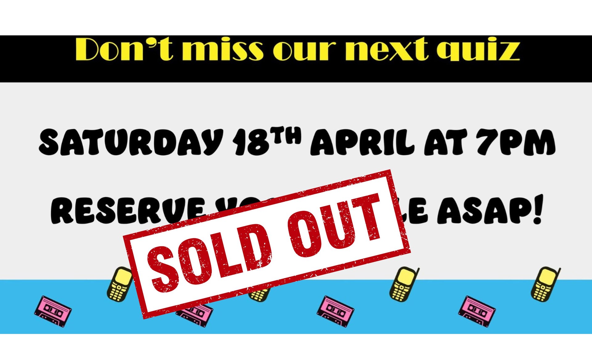 Buckland Dinham Mar 21 - Quiz Night - 7pm