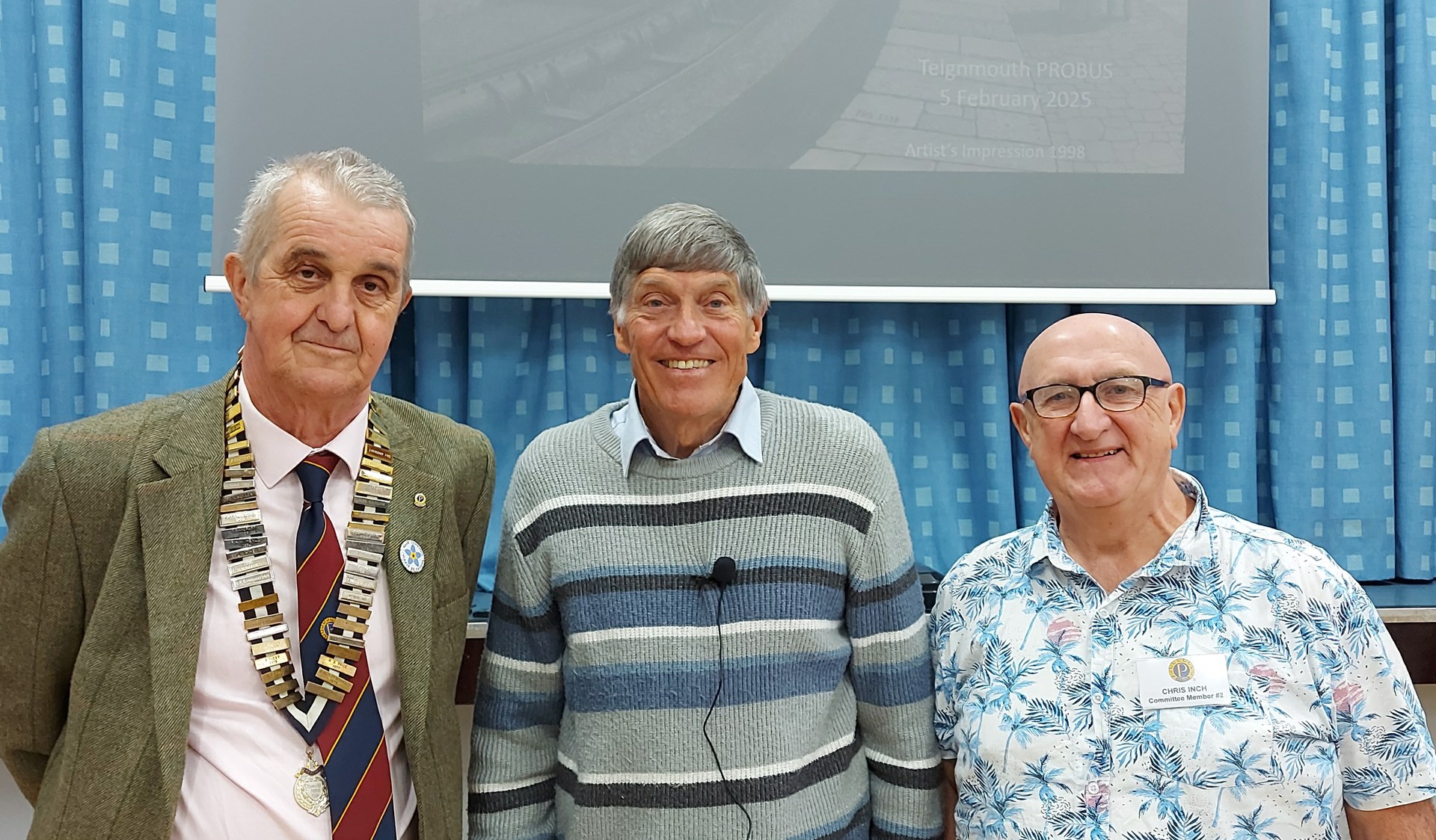 Chairman John Pearce with Speaker Martin and Chris InchBrown