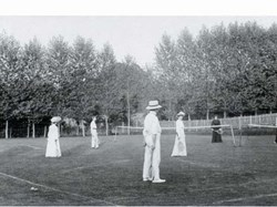Early 1900's tennis at the club.