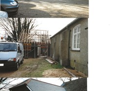 Buiding on new entrance, kitchen and toilets 1999