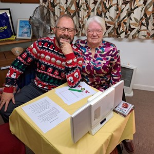 QM Bob & assistant Joy