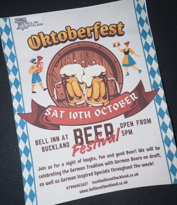 Buckland Dinham Oct 10 - Oktoberfest!
