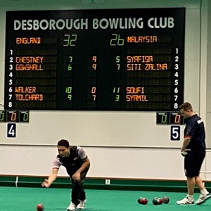 Desborough Bowls Club England v Malaysia October 2021