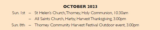 Harby Parish Council (Nottinghamshire) Diary