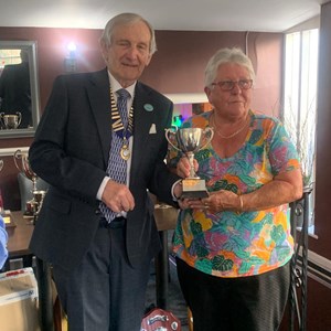 Ladies 2 Wood Singles Winner - Jackie Jones