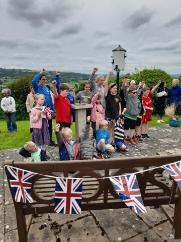 Unveiling of Queens Platinum Jubilee Sundial at the Millennium Garden on 5th June 2022
