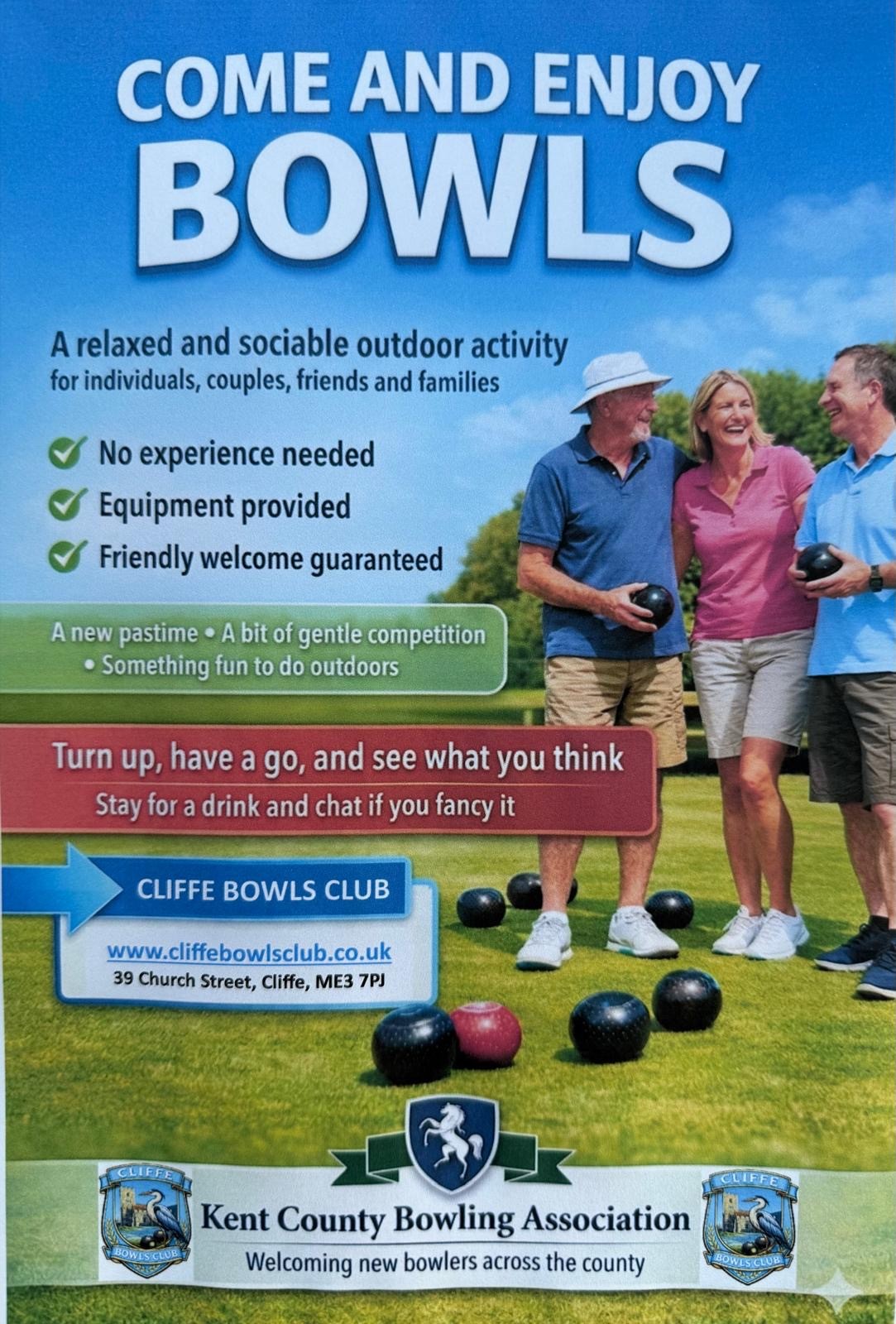 Cliffe and Cliffe Woods Parish Council CLIFFE BOWLS CLUB