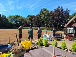 Whitstable Bowling Club Relaying new green 2024