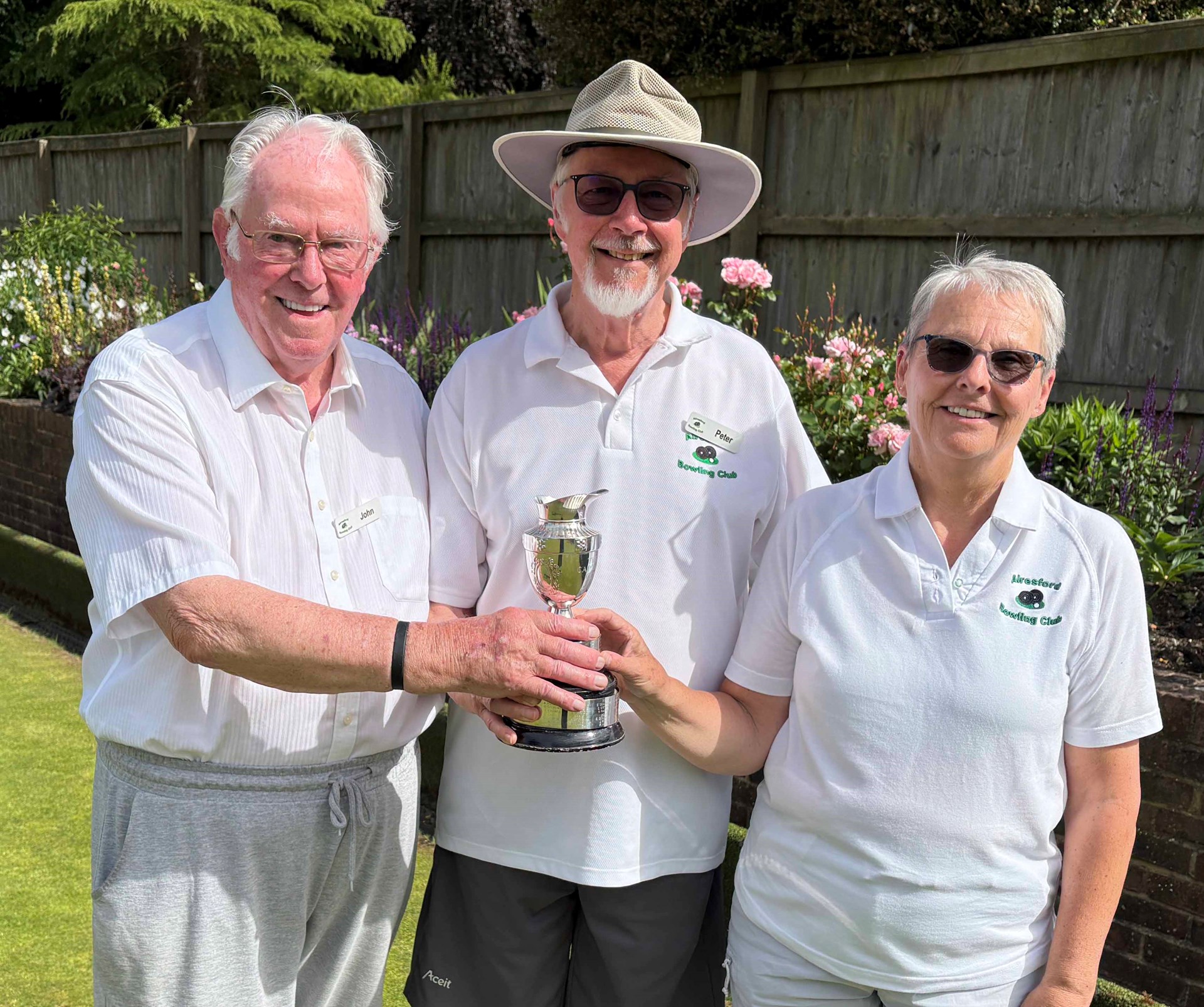 2026 CAPTAINS CUP WINNERS - John Holliday, Peter Jennings, Jane Goold-Davies