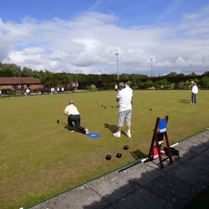 Glorious weather greeted David this year a great day for bowls