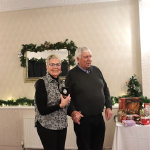 2nd - Jo Beer accepting Derrick's medal