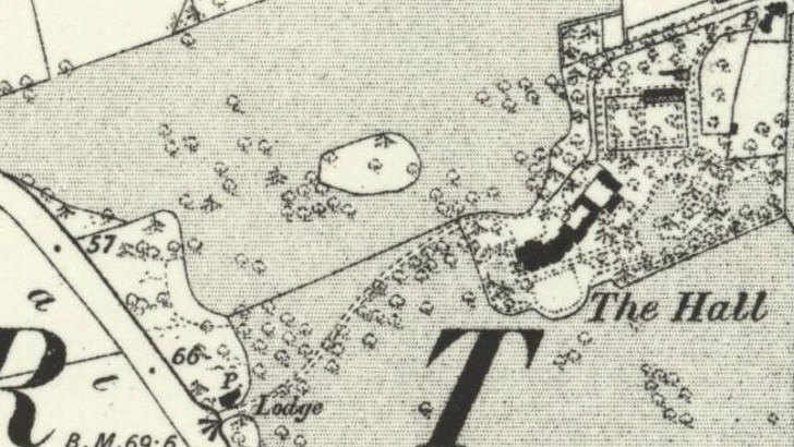 1888 map of the area and Balderton Hall