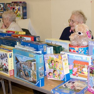 Jigsaw Puzzle stall at Memorial Hall