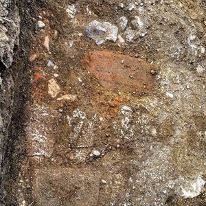 Looks like a brick floor tile…