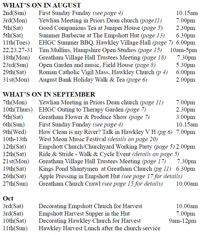 Hawkley Parish Village Magazine