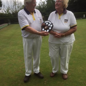 Rolf with Tower Trophy runner up Doreen Parkes.