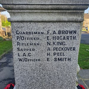 War memorial names