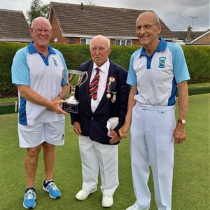 Alan Smith and Malcolm Hartley , Winners Yorkshire Men's Over 65 Pairs 2022