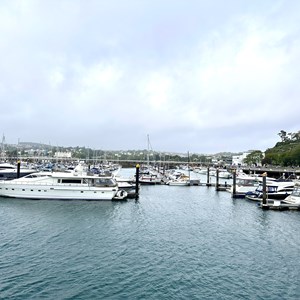 Torquay marina just before it rained again