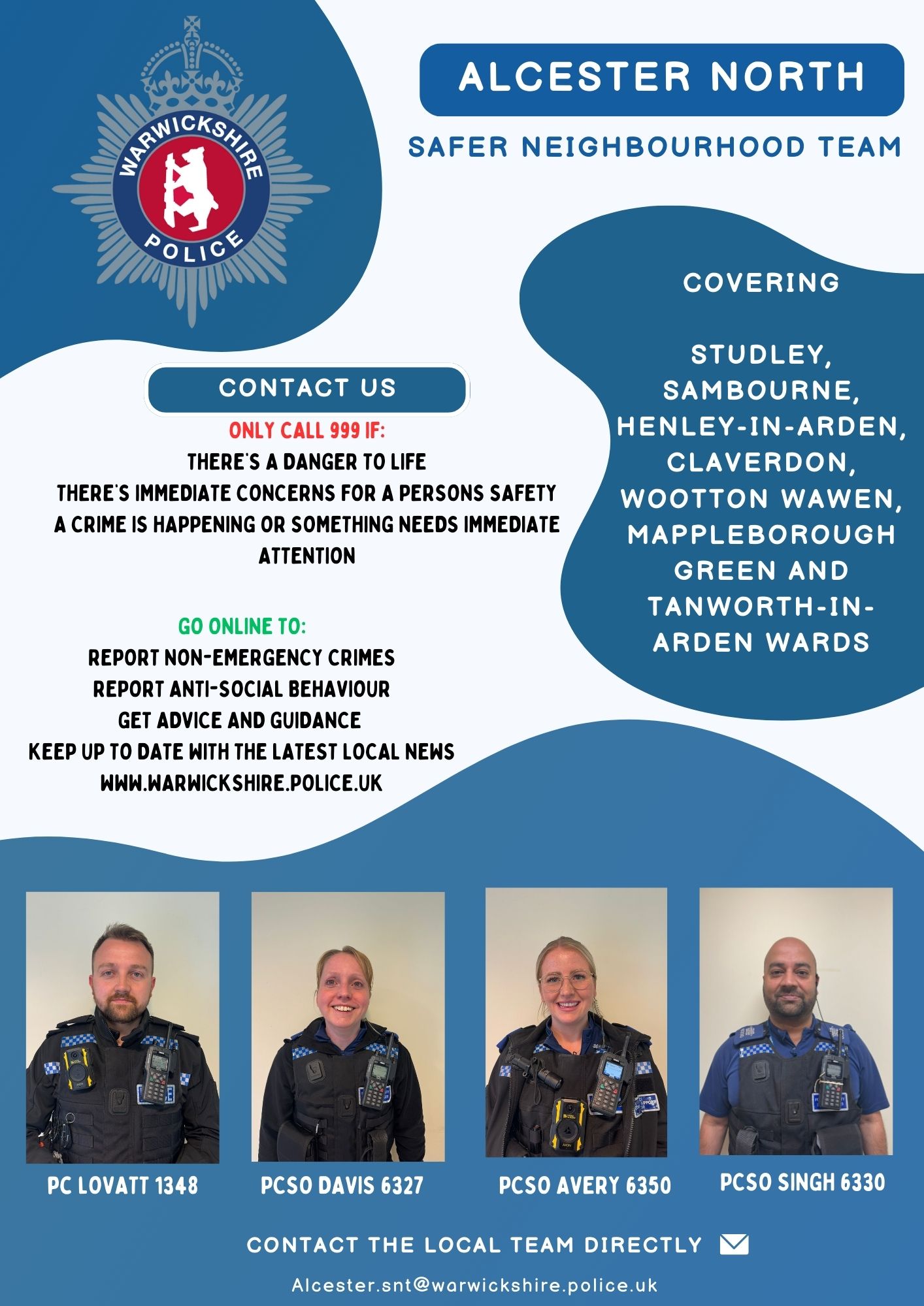 Sambourne Parish Council Police [Alcester Station]