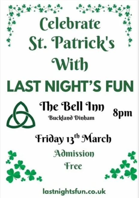 Buckland Dinham Mar 13 - St. Patrick's Day fun