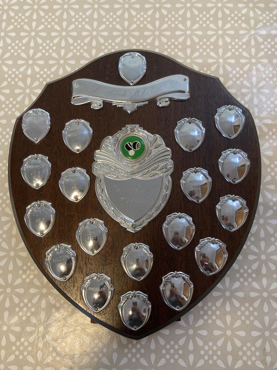 The Westbrook Gala Day Shield won by Mere Bowls Club for 2025
