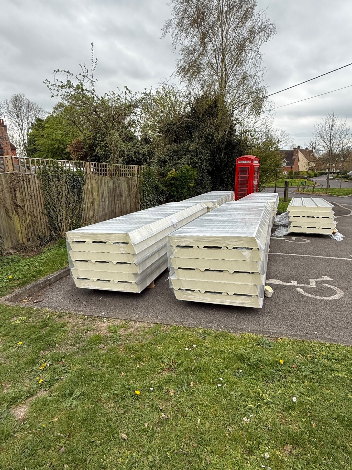 The new roof panels have arrived