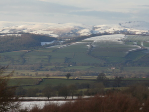 View from Abdon in the snow
