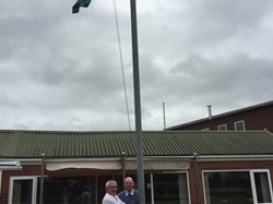 Flying the Worcestershire flag