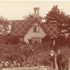 Ferry Cottage with its distinctive roof