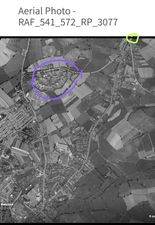 The purple circle is Barnsley Hall and the yelllow is Barnsley Hall Farmhouse. This is a WW2 photo taken by the RAF. Obviuosly is it before the M42 and you can see how big the estate was.