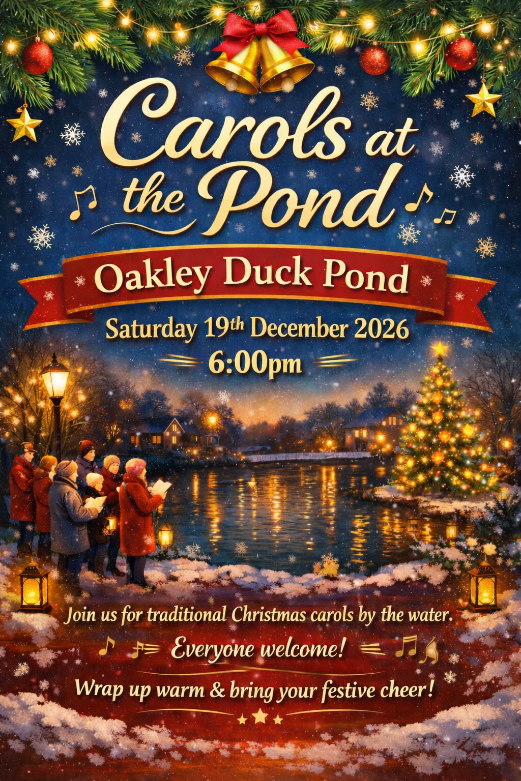 Oakley & Deane Parish Council Carols at the Pond