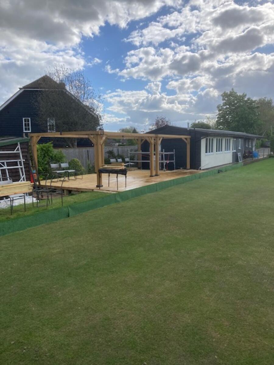 Gazebo frames in place!  18.4.26