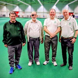 Indoor 4's KO Champs again. Steve, Terry, Mel and Geoff