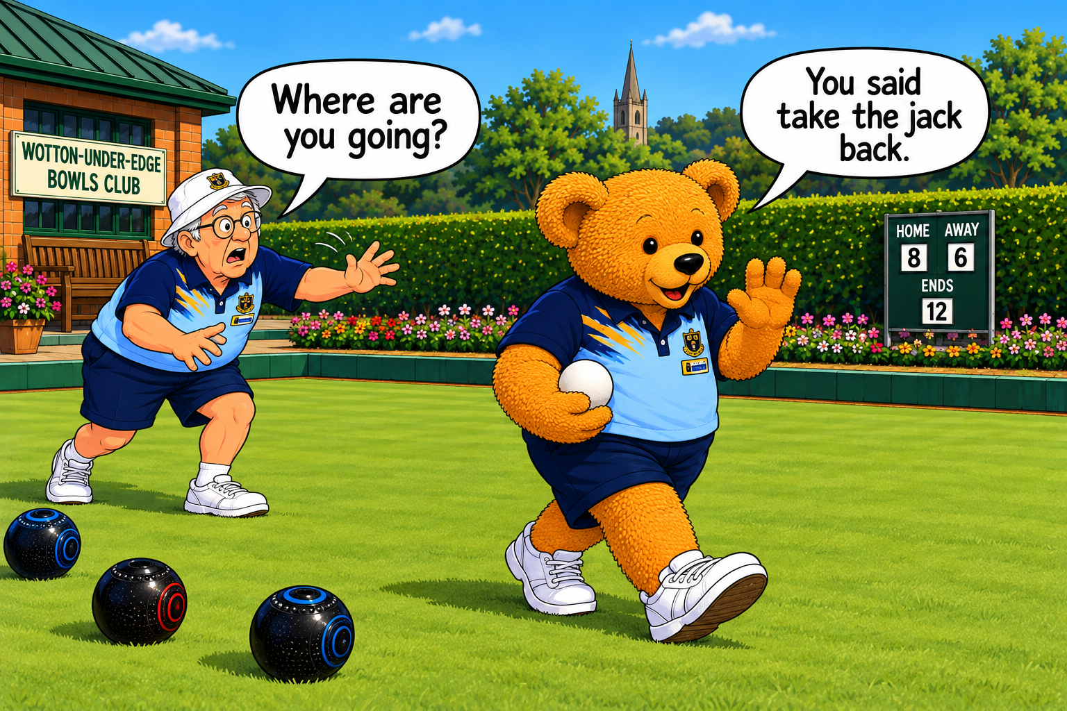 Wotton Bowls Club Rupert the Bowling Bear #3