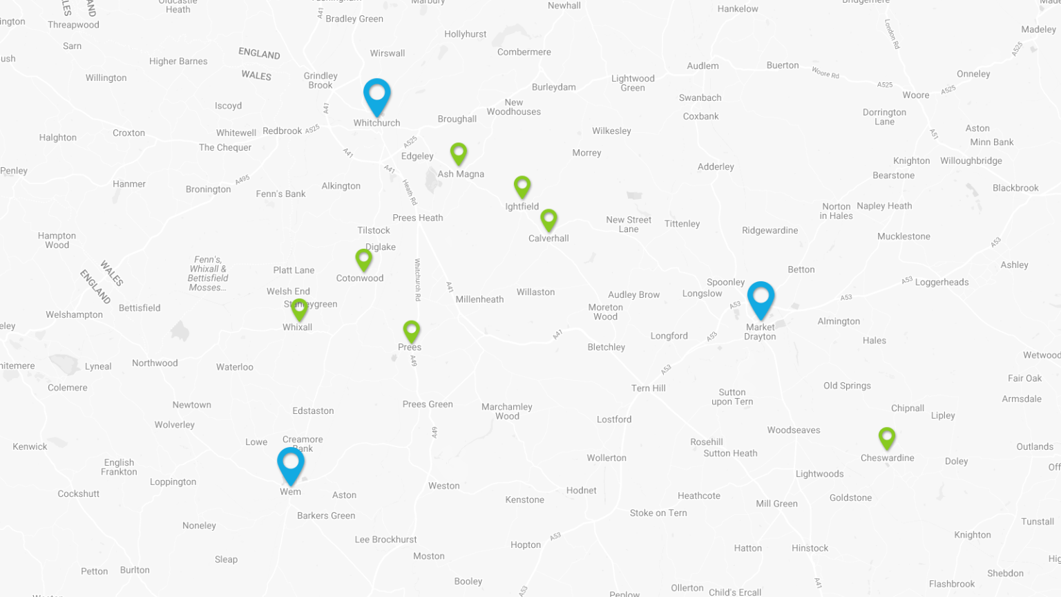 Route 1 - Wednesdays - Market Drayton