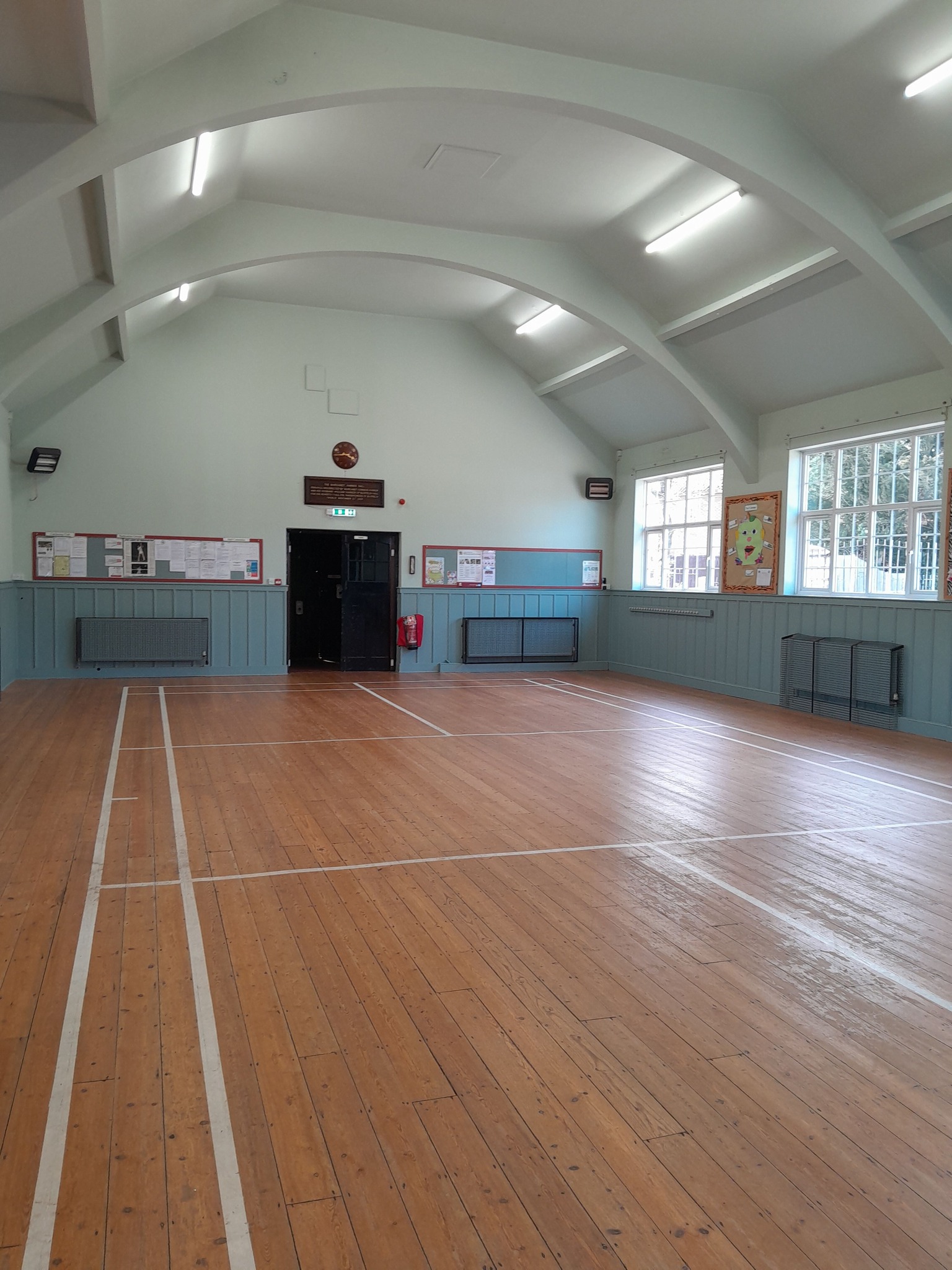 Main Hall - freshly painted