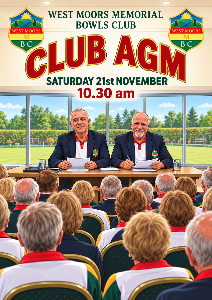 Club AGM Saturday 21st November