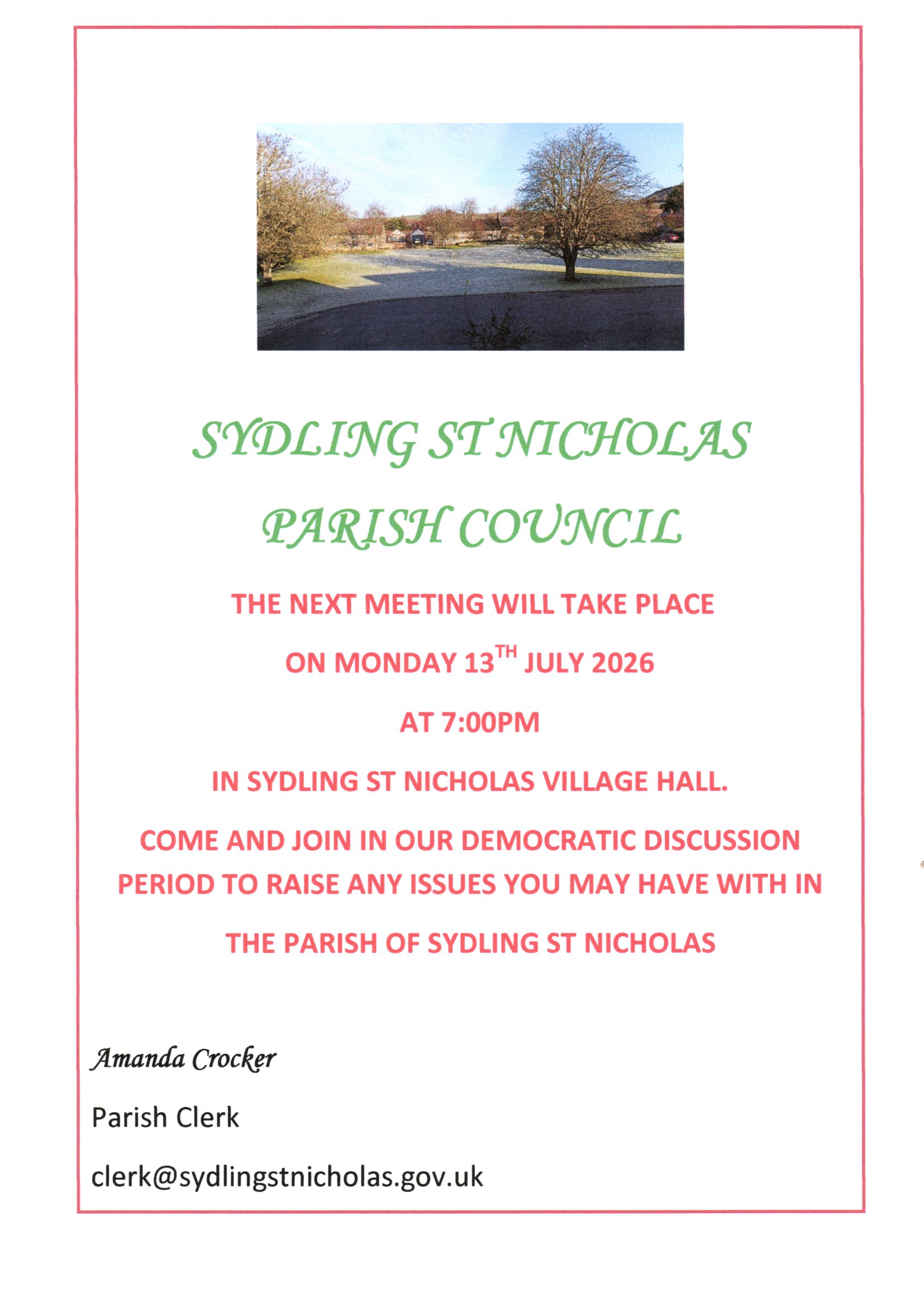 Sydling St Nicholas Parish Council Home