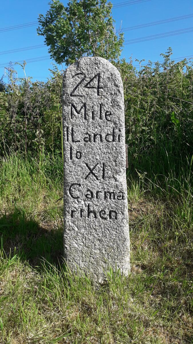 Llanddowror and Llanmiloe Community Council Boundary stones and milestones