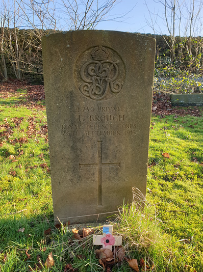 Headstone of T Brough