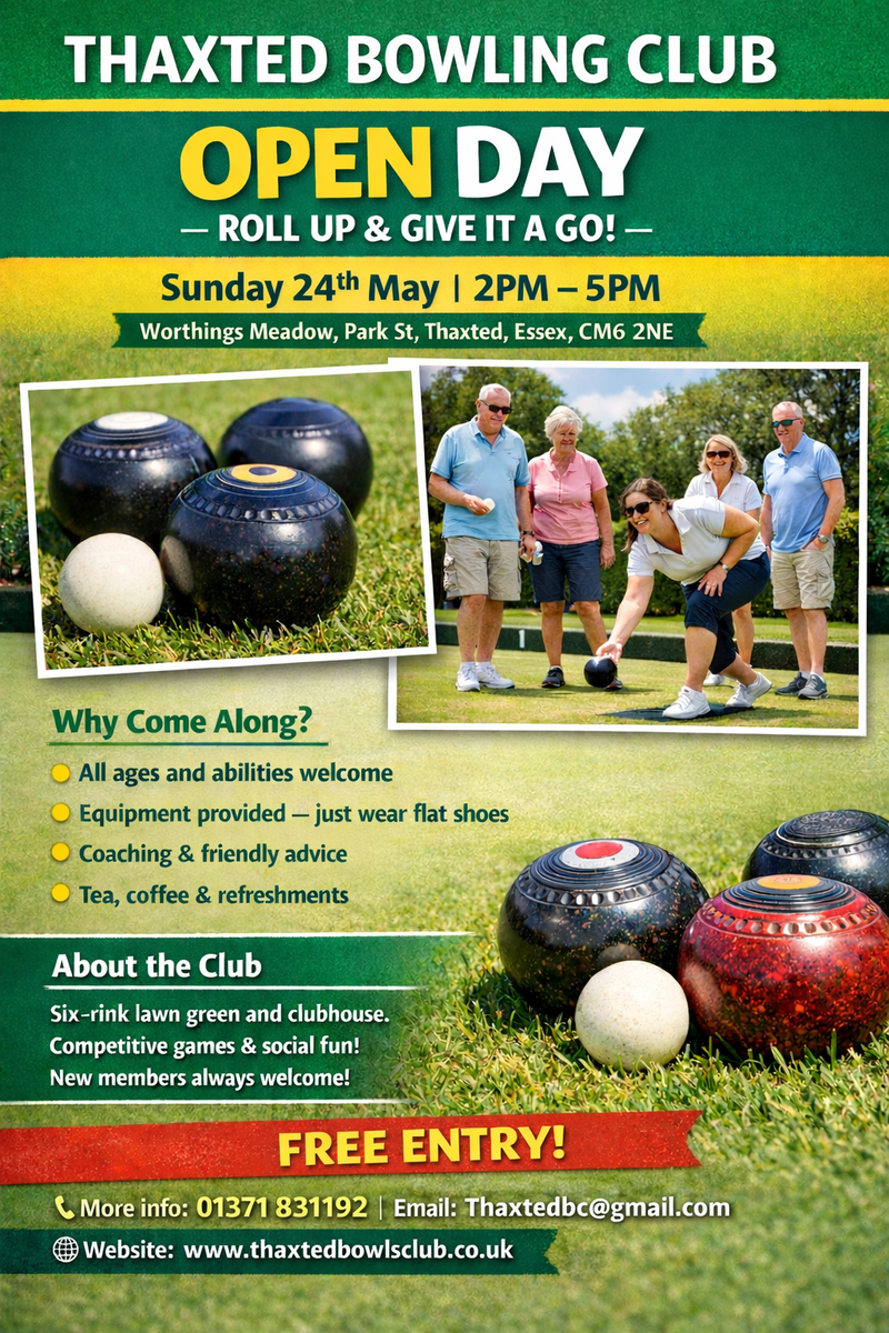 Thaxted Bowling Club Home
