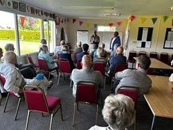 Another indoor coaching session. This time 'We need to talk about our No, 2's' where the roles of the lead, number 2 and skip were explained.