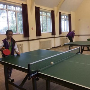 Table tennis at Andover Road Village Hall