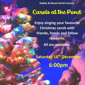 Oakley & Deane Parish Council Carols at the Pond