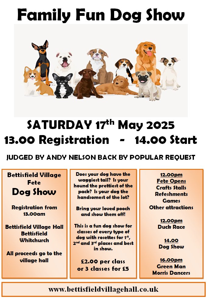 Bettisfield Village Hall Community Association DOG SHOW