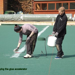 Cowplain Bowling Club The Laying of the Carpet