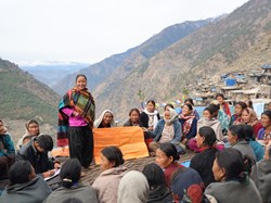 Community meeting in Mugu